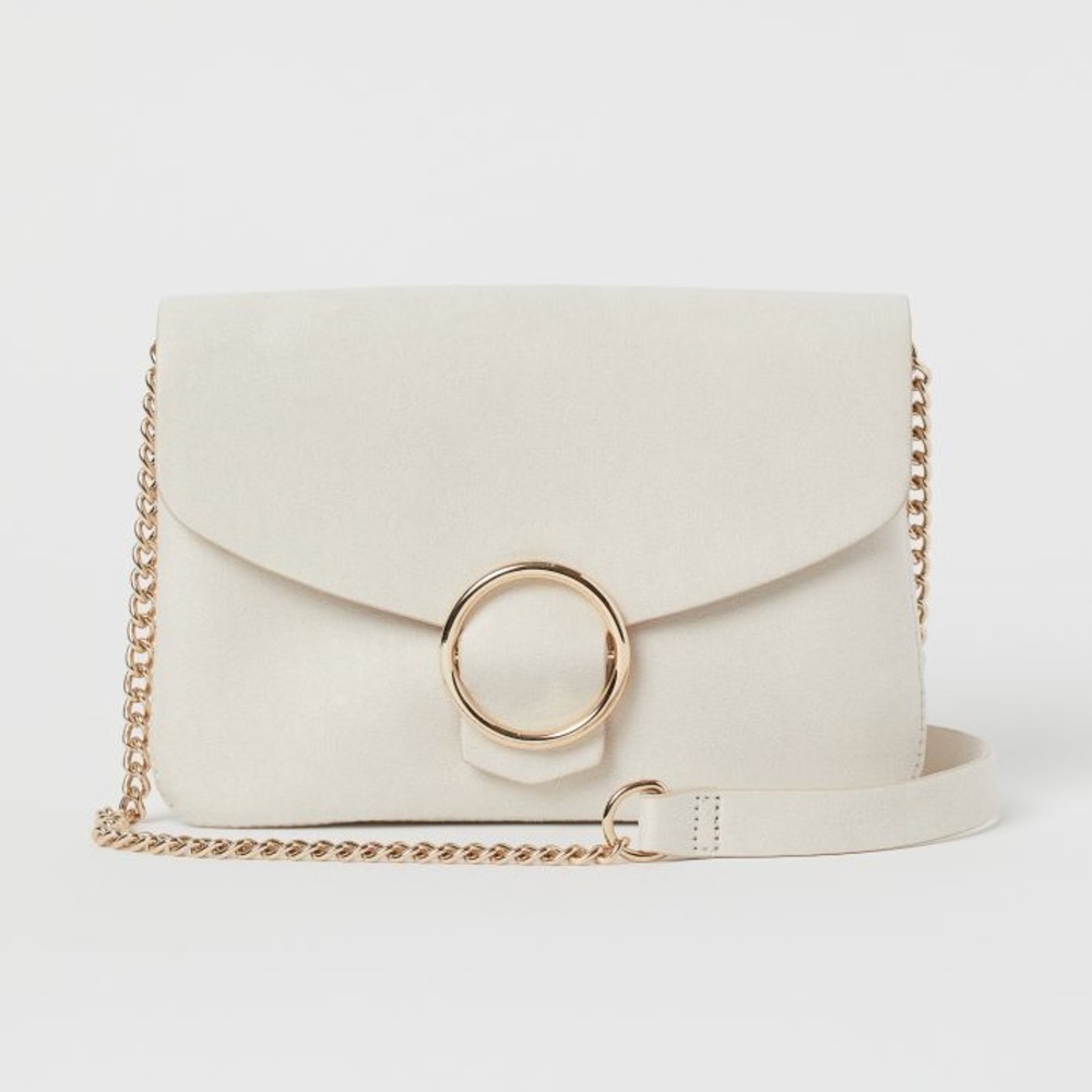 Cream O-ring Crossbody